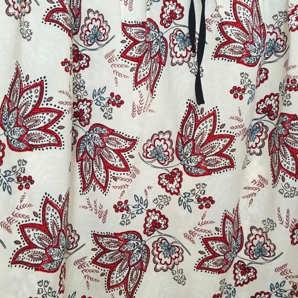 Sanctuary Peasant Boho Print Long Sleeve Blouse Size M - Picture 5 of 9